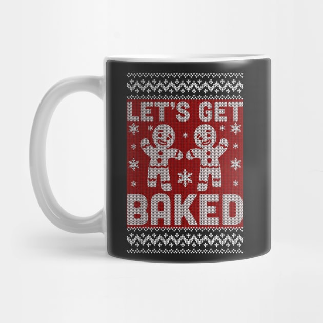 Let's Get Baked 420 Ugly Christmas Sweater by SolarFlare